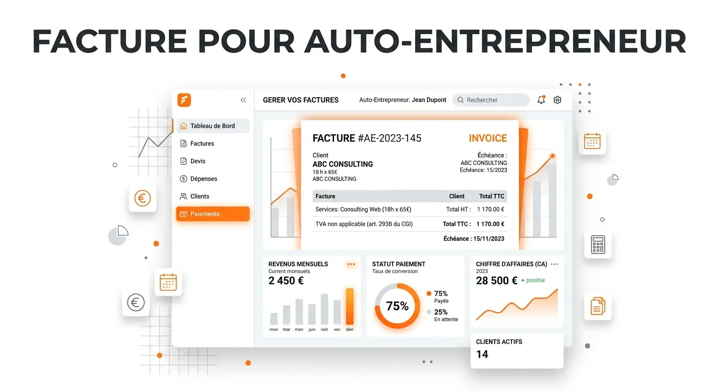 Facture pour Auto-Entrepreneur : 8 Obligations Légales (2026)