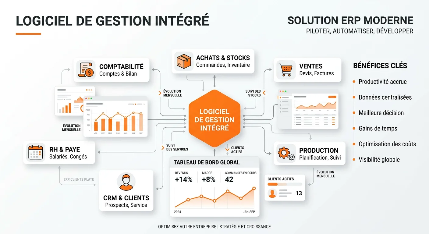 Logiciel de Gestion Intégré : Modules, Choix et Déploiement PME
