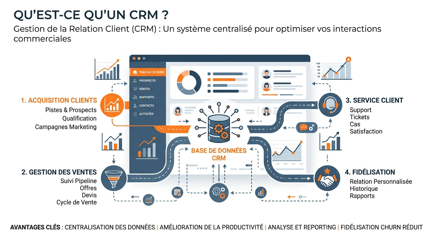Qu'est-ce qu'un CRM ? Définition, types et bénéfices pour votre PME